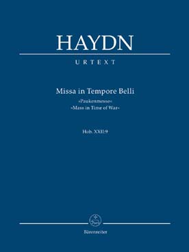 Illustration de Missa in tempore belli (Pauken-Messe) Hob XXII:9 pour SATB et cordes
