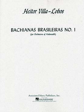 Illustration de Bachianas brasileiras N° 1 pour 8 violoncelles (ou 2 altos et 6 violoncelles) - parties