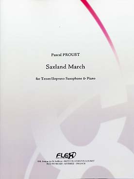 Illustration de Saxland march pour saxophone ténor ou soprano et piano
