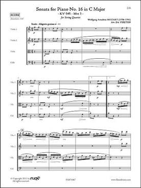 Illustration de Sonate pour piano N° 16 en do Maj KV 545 (3e mouvement) (tr. Vireton)