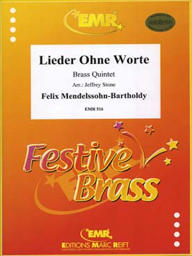 Illustration de Vier Lieder ohne worte pour 2 trompettes cor, trombone et tuba (romances sans paroles)