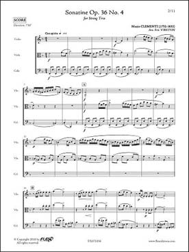 Illustration de Sonatine op. 36 N° 4 (tr. Vireton)