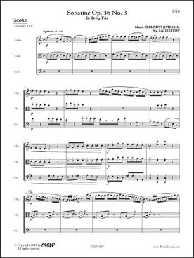 Illustration de Sonatine op. 36 N° 3 (tr. Vireton)