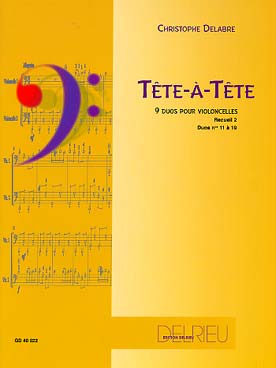 Illustration de Tête à tête, duos pour violoncelles en forme d'études simples (1re et 4e positions) - Vol. 2 : 9 duos
