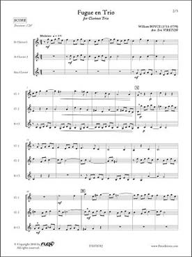 Illustration de Fugue en trio (tr. Vireton)