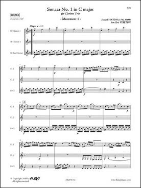 Illustration de Sonate N° 1 en do M (tr. Vireton)