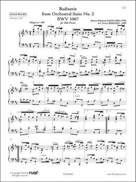 Illustration bach js badinerie bwv 1067