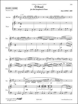 Illustration de O Brazil pour saxophone alto