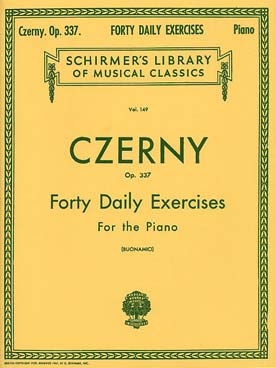 Illustration de Op. 337 : 40 Exercices journaliers - éd. Schirmer
