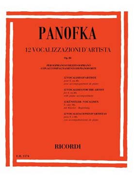 Illustration panofka 12 vocalises d'artiste op. 86