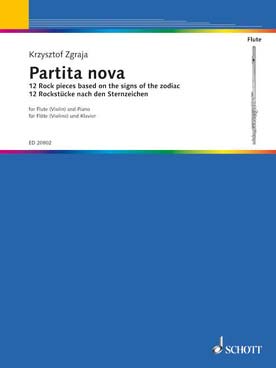 Illustration de Partita nova : 12 pièces rock sur les signes du zodiaque