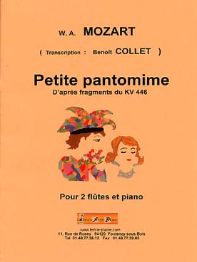 Illustration de Petite pantomime : 5 pièces arr. par Benoît Collet d'après des fragments du K 446