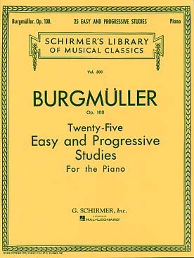 Illustration de 25 Études op. 100 - éd. Schirmer