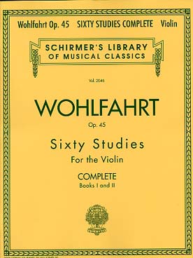 Illustration de 60 Études op. 45 - éd. Schirmer