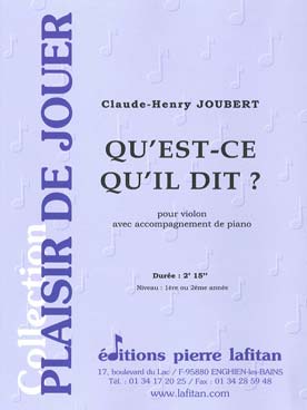 Illustration joubert qu'est-ce qu'il dit?