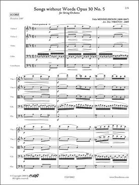 Illustration mendelssohn romances op. 30/5