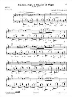 Illustration chopin nocturne  op.  9/2
