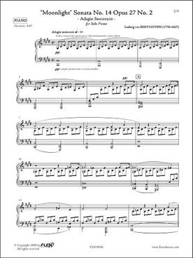 Illustration beethoven sonate clair de lune op. 27/2