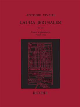 Illustration de Lauda Jerusalem psalm 147 RV 609 chant et piano