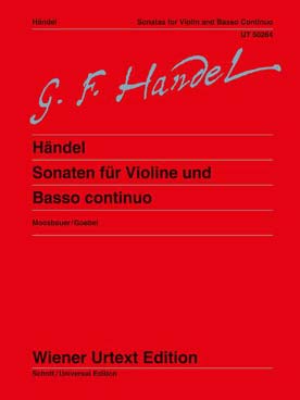 Illustration haendel sonates pour violon et bc