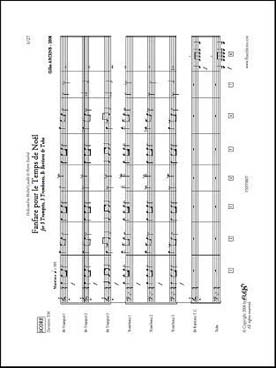 Illustration de Fanfare pour le temps de Noël pour octuor de cuivres