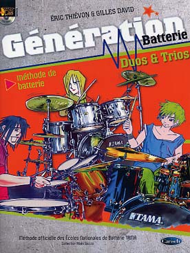 Illustration de Génération batterie : méthode duos et trios, avec CD écoute et play-along
