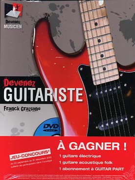 Illustration de Devenez guitariste, méthode avec DVD