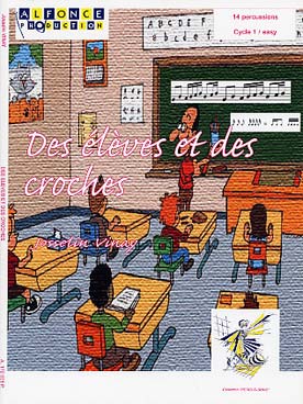 Illustration de Des Élèves et des croches pour 14 percussions
