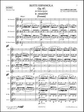 Illustration de Suite espagnole op. 47 - N° 6 : Aragon
