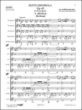 Illustration de Suite espagnole op. 47 - N° 3 : Sevilla