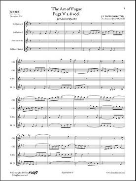 Illustration de L'Art de la fugue : fugue N° 5 (tr. Bourgeois)