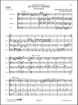 Illustration de Le Petit nègre pour trompette, cor, trombone et tuba (tr. Thibault)
