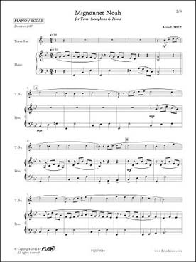 Illustration de Mignonnet Noah pour saxo ténor et piano