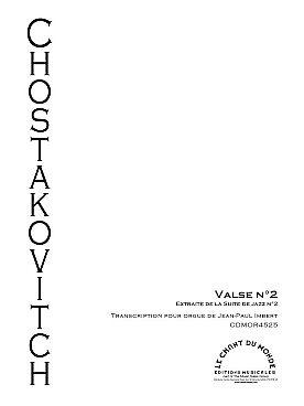 Illustration de Valse N° 2 extraite de la suite de jazz N° 2 (tr. Imbert)