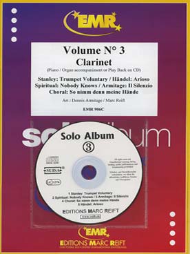 Illustration de SOLO ALBUM (tr. Armitage/Reift) avec accompagnement piano + CD play-along - Vol. 3 : Stanley, anonyme, Haendel
