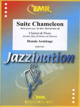 Illustration de Suite chaméleon pour clarinette et piano en option basse, percussions