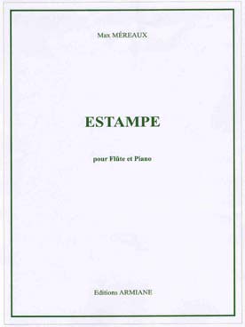 Illustration de Estampe pour flûte en ut et piano