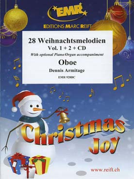 Illustration de 28 MÉLODIES DE NOËL avec CD play-along (tr. Armitage) - Vol. 1 et 2 réunis