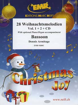 Illustration de 28 MÉLODIES DE NOËL avec CD play-along (tr. Armitage) - Vol. 1 et 2 réunis
