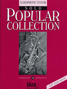 Illustration de POPULAR COLLECTION - Vol.10 : saxophone ténor solo