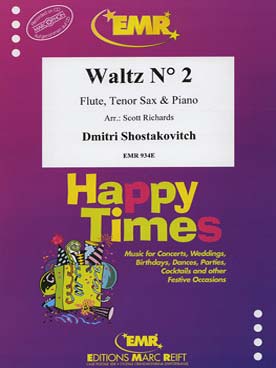 Illustration de Valse N° 2 de la suite de jazz N° 2 pour flûte, saxophone ténor et piano