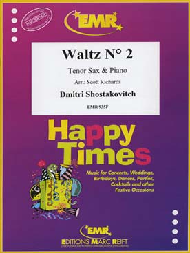 Illustration de Valse N° 2 de la suite de jazz N° 2 pour saxophone ténor et piano