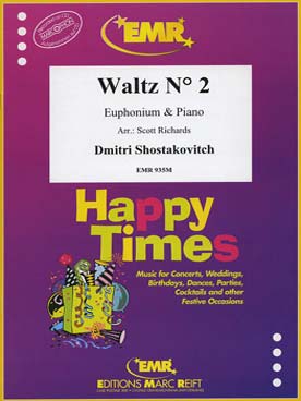 Illustration de Valse N° 2 de la suite de jazz N° 2 pour euphonium et piano