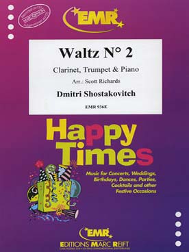 Illustration de Valse N° 2 de la suite de jazz N° 2 pour clarinette, trompette et piano