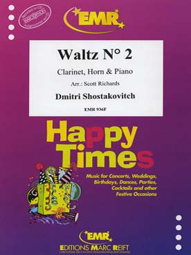 Illustration de Valse N° 2 de la suite de jazz N° 2 pour clarinette, cor et piano
