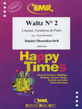 Illustration de Valse N° 2 de la suite de jazz N° 2 pour clarinette, trombone et piano