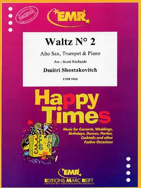 Illustration de Valse N° 2 de la suite de jazz N° 2 pour saxophone alto, trompette et piano