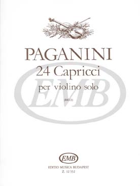 Illustration paganini caprices (24) op. 1