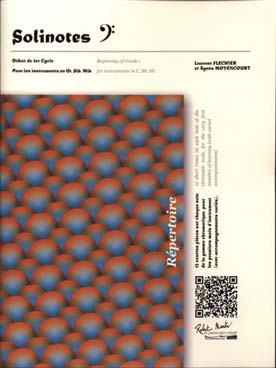 Illustration de Solinotes : 12 courtes pièces sur chaque note de la gamme chromatique, pour instruments en ut, si b et mi b (en clé de fa)