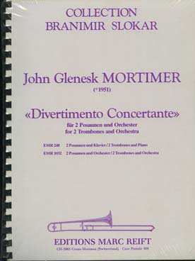 Illustration de Divertimento concertante pour 2 trombones et orchestre